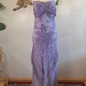 Dreamy vintage lavender slip dress